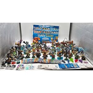 SKYLANDERS HUGE LOT!! 100+ FIGURES Traps 1 Portal Poster Cards QR Codes Stickers